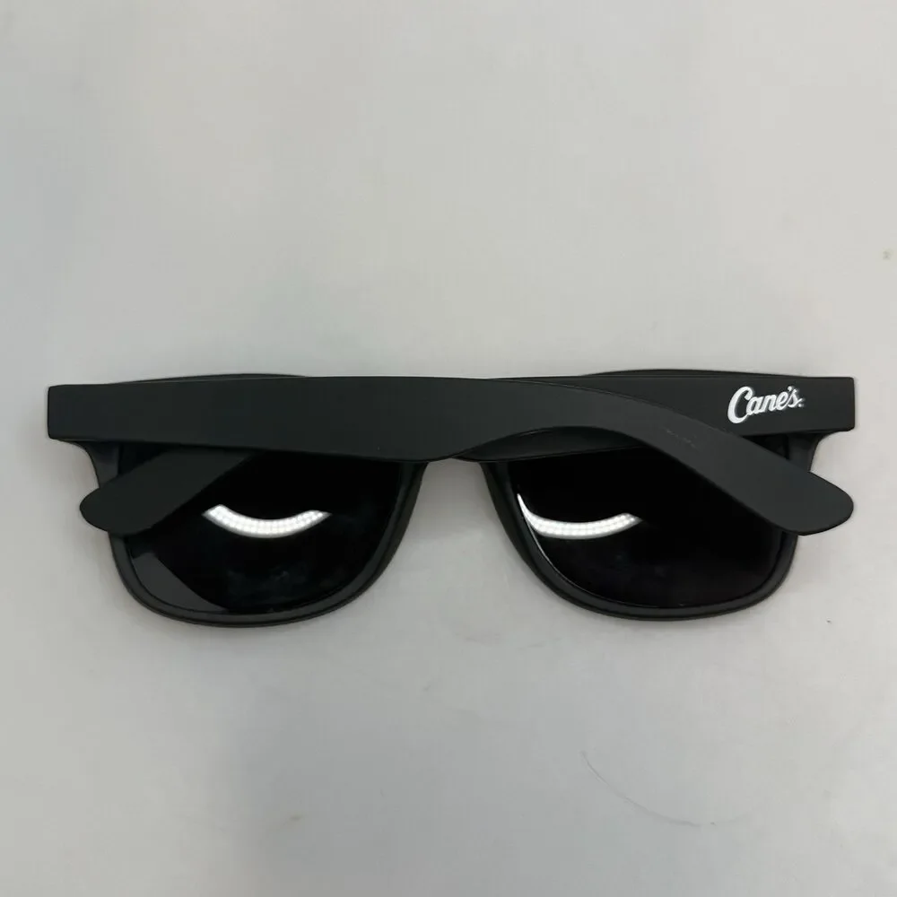 Raising Canes 80s Retro Classic Sunglasses Black Matte Finish UV400 NEW
